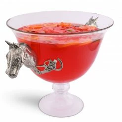 Promo ๐ Equestrian Decor Arthur Court Horse Head Glass Ice Tub ๐ 5 Equestrian Decor Arthur Court Horse Head Glass Ice Tub