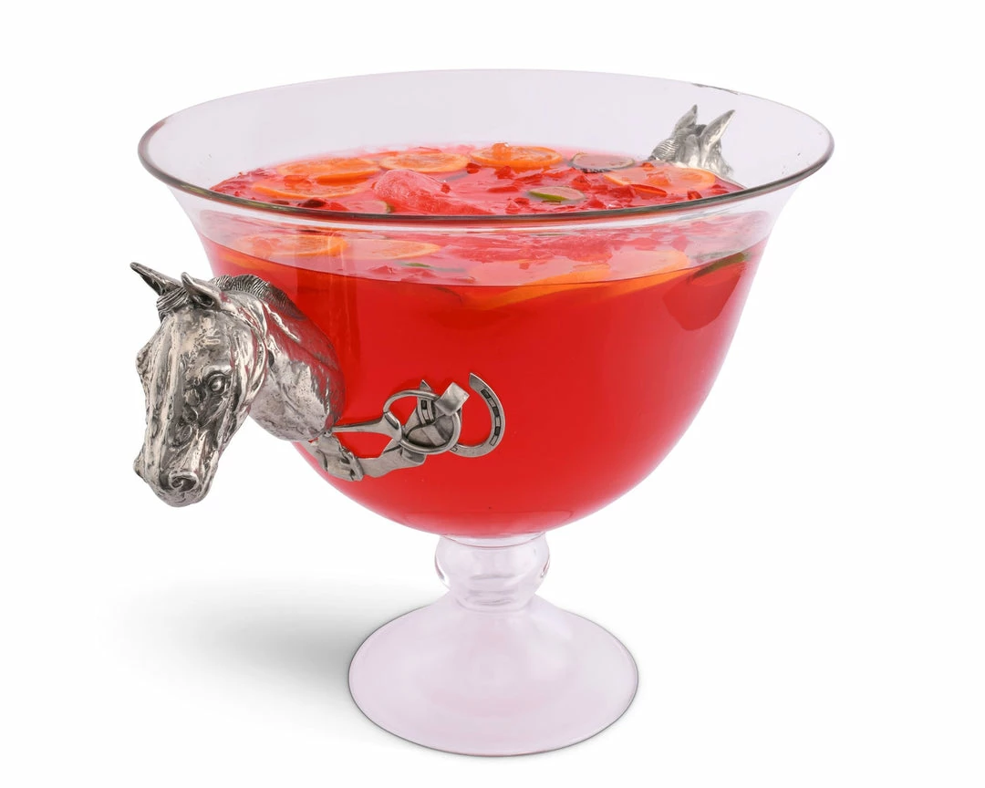 Promo ๐ Equestrian Decor Arthur Court Horse Head Glass Ice Tub ๐ 4 Equestrian Decor Arthur Court Horse Head Glass Ice Tub