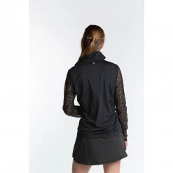 Hot Sale 😍 Hannah Childs 👩 Women's Mariah Long Sleeve Zip Polo 👚 Shirts & Tops ⭐ 13 Hannah Childs Women's Mariah Long Sleeve Zip Polo Shirts & Tops