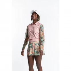 Hot Sale 😍 Hannah Childs 👩 Women's Mariah Long Sleeve Zip Polo 👚 Shirts & Tops ⭐ 16 Hannah Childs Women's Mariah Long Sleeve Zip Polo Shirts & Tops