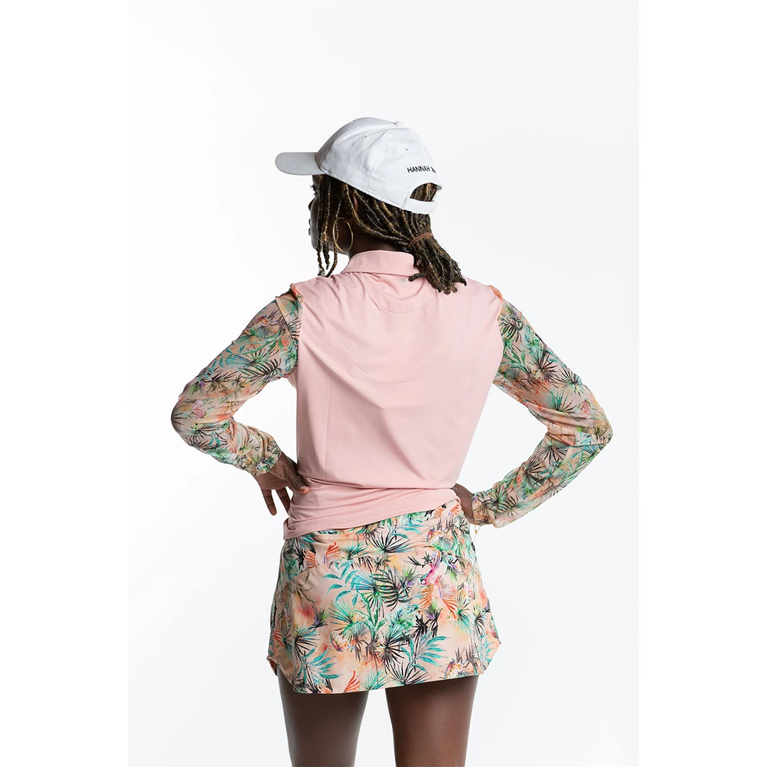 Hot Sale 😍 Hannah Childs 👩 Women's Mariah Long Sleeve Zip Polo 👚 Shirts & Tops ⭐ 10 Hannah Childs Women's Mariah Long Sleeve Zip Polo Shirts & Tops