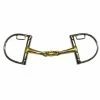 French Equestrian Jump'in French Link D-Ring Snaffle Bit With Hooks