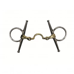 French Equestrian Jump'in High Port Jointed Full Cheek Bit