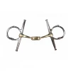 French Equestrian Jump'in Twisted Flat Link Full Cheek Gag Bit