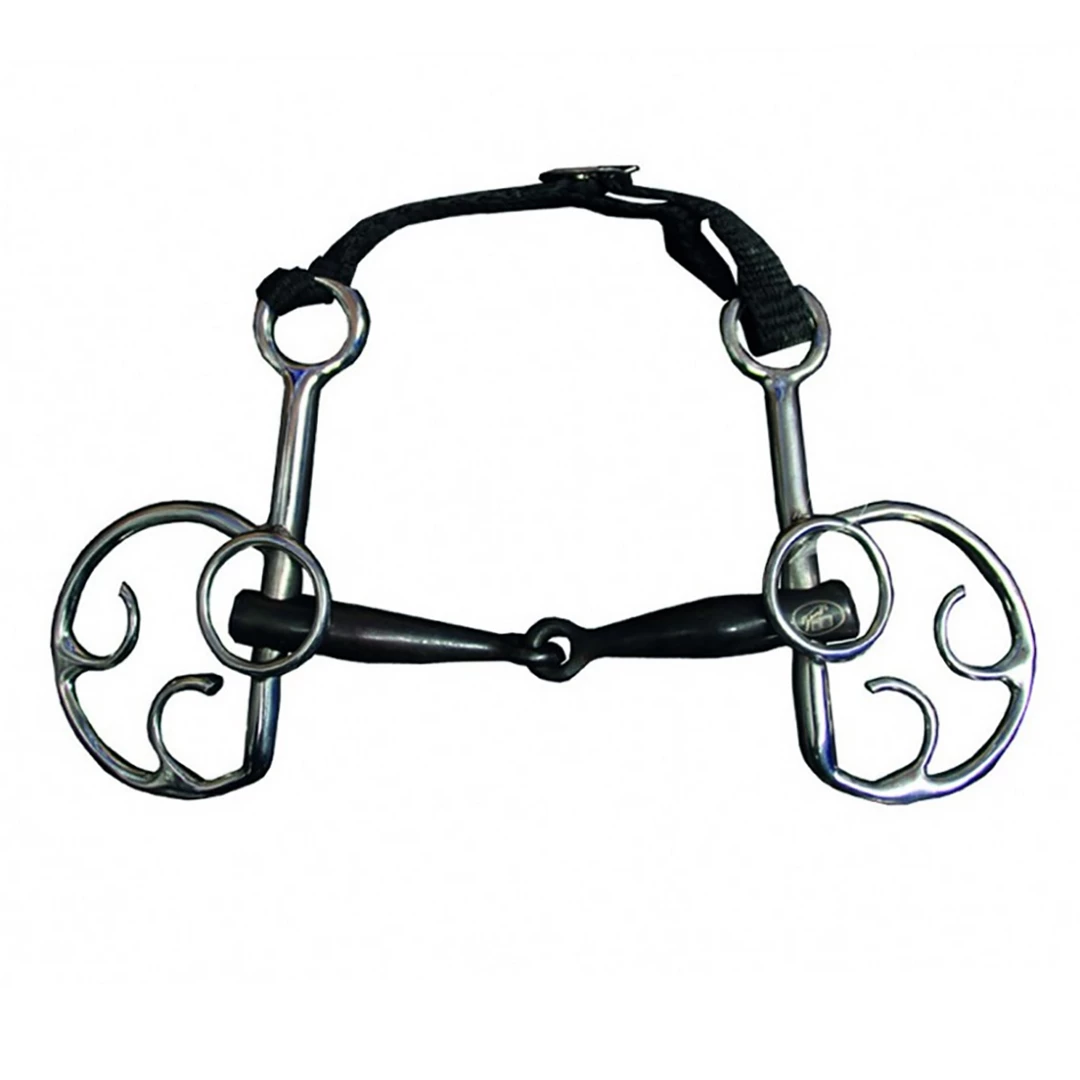 Discount 🧨 French Equestrian Horse Bits Jump'in Blue Steel Goyo Aga Bit 😉 3 French Equestrian Horse Bits Jump'in Blue Steel Goyo Aga Bit