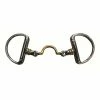 French Equestrian Jump'in High Port Roller Eggbutt Bit Horse Bits