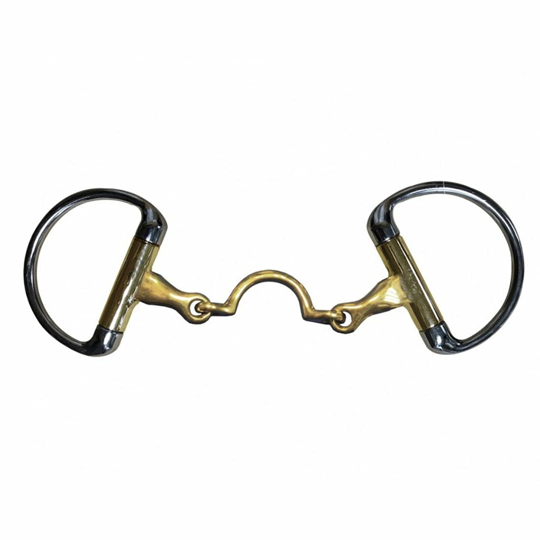 Cheap ⌛ French Equestrian Jump'in High Port Jointed Eggbutt Bit ❤️ 3 French Equestrian Jump'in High Port Jointed Eggbutt Bit