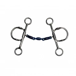 French Equestrian Horse Bits Jump'in Blue Steel Waterford Elevator Gag Bit