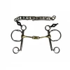 Promo 🛒 French Equestrian Jump' In Twisted Flat Link Pelham Gag Bit Horse Bits 🛒 1 French Equestrian Jump' In Twisted Flat Link Pelham Gag Bit Horse Bits