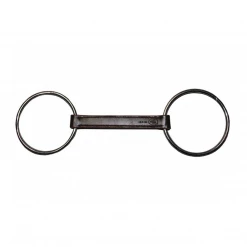 French Equestrian Jump'in Leather Large Loose Ring Bit