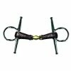 Deals 🔔 French Equestrian Jump'in Leather Covered French Link Full Cheek Gag Bit ✨ 1 French Equestrian Jump'in Leather Covered French Link Full Cheek Gag Bit