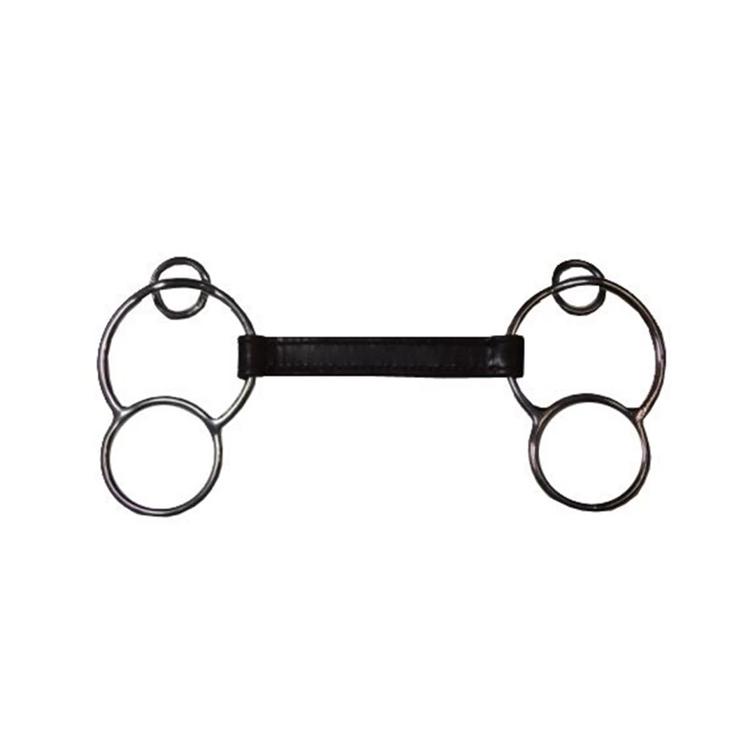 Brand new ๐ French Equestrian Horse Bits Jump'in Leather 3-Ring Bit ๐งจ 3 French Equestrian Horse Bits Jump'in Leather 3-Ring Bit