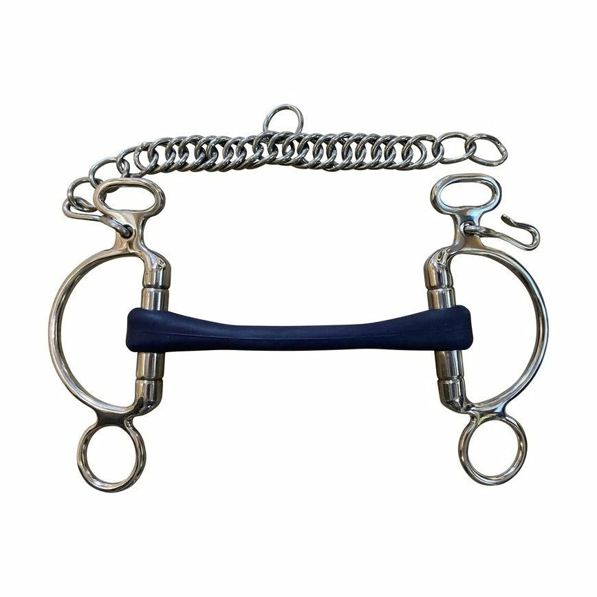 Outlet 🥰 French Equestrian Jump'in Felipe Rubber Bit Horse Bits 🤩 3 French Equestrian Jump'in Felipe Rubber Bit Horse Bits