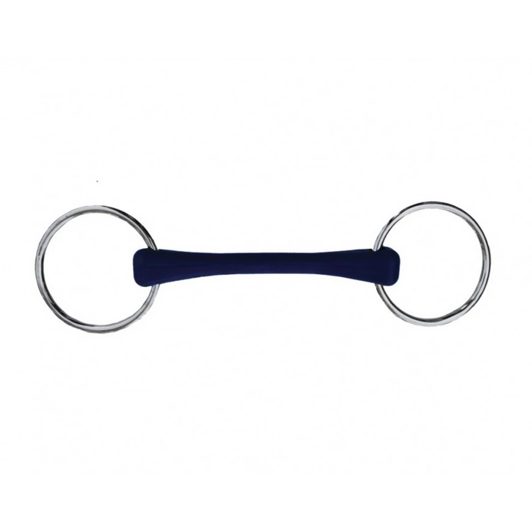 Budget ✨ French Equestrian Jump'in Flexible Rubber Loose Ring Bit 💯 3 French Equestrian Jump'in Flexible Rubber Loose Ring Bit
