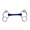 French Equestrian Jump'in Flexible Rubber German 3-Ring Bit