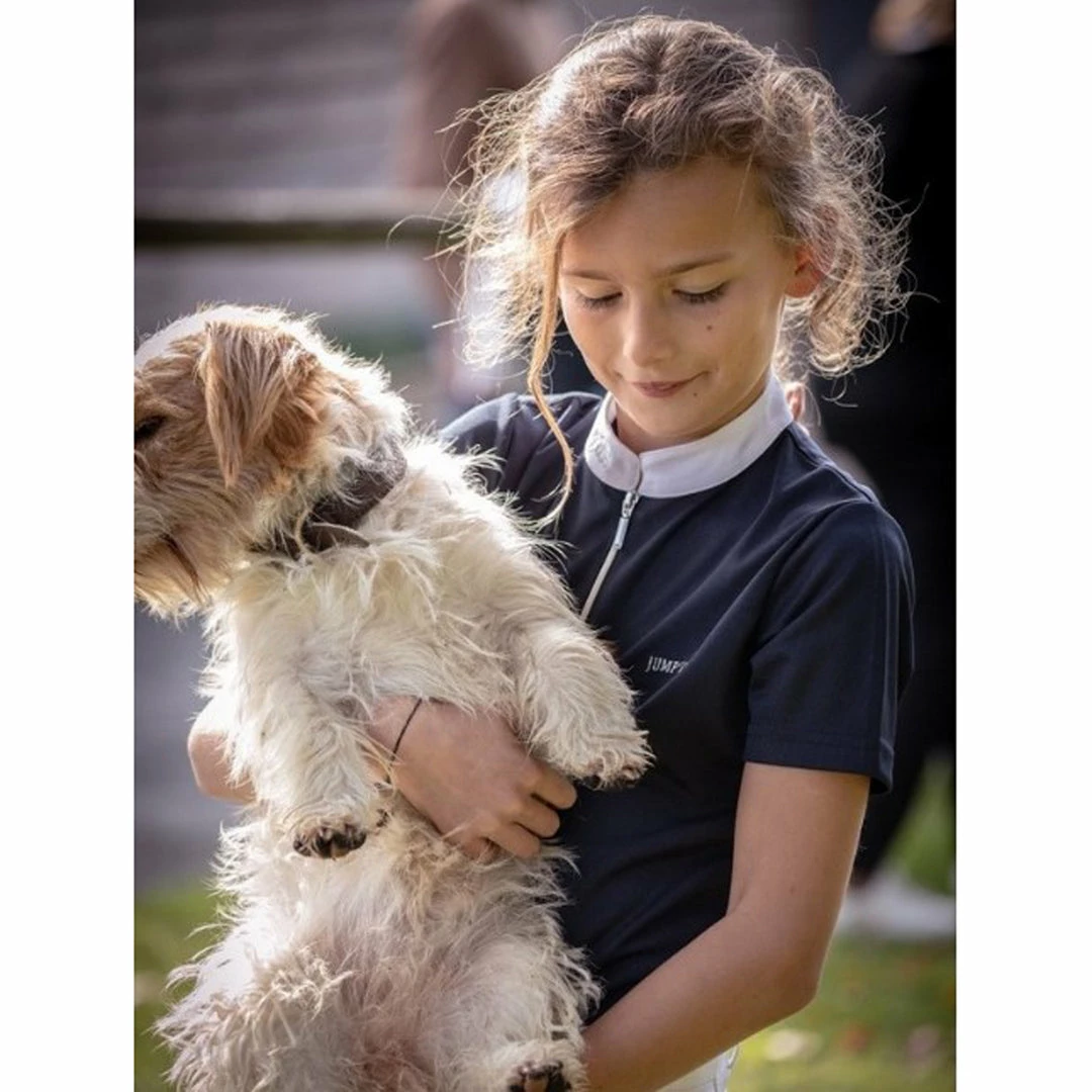 Deals 🔔 French Equestrian Jump'in 👧 Girls Short Sleeve Charlie Competition Polo 👚 Shirt Show 👚 Shirts ✨ 4 French Equestrian Jump'in Girls Short Sleeve Charlie Competition Polo Shirt Show Shirts