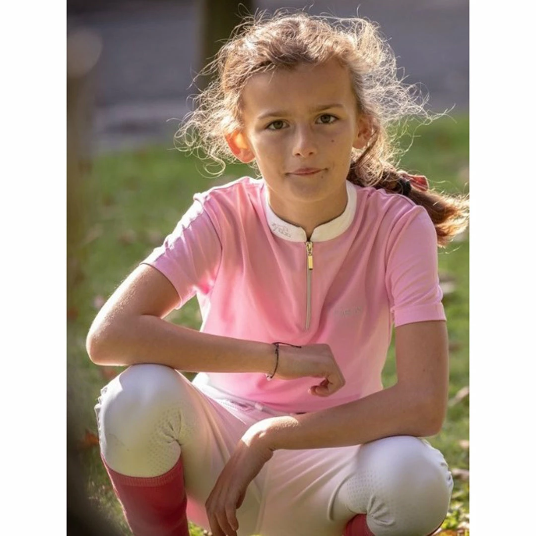 Deals 🔔 French Equestrian Jump'in 👧 Girls Short Sleeve Charlie Competition Polo 👚 Shirt Show 👚 Shirts ✨ 6 French Equestrian Jump'in Girls Short Sleeve Charlie Competition Polo Shirt Show Shirts