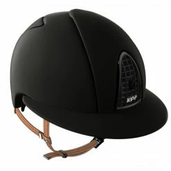 KEP Italia KEP Cromo Matt Polo Peak Helmet With Beige Harness