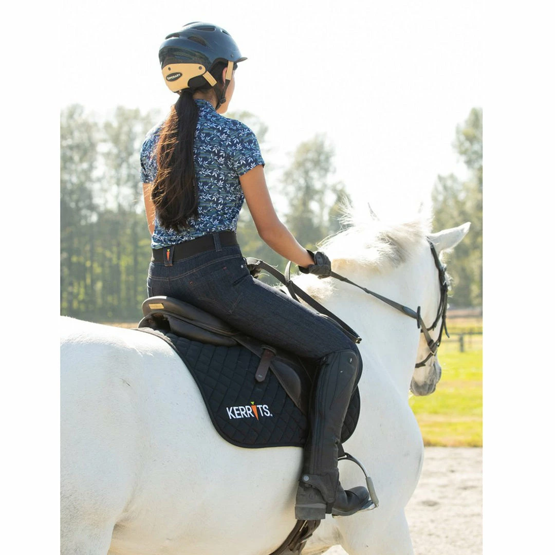 Promo 😀 Kerrits Kids Stretch Denim Knee Patch Breech Breeches 🛒 8 Kerrits Kids Stretch Denim Knee Patch Breech Breeches
