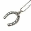 Farm House Tack Michel McNabb Flower Horseshoe Pendant