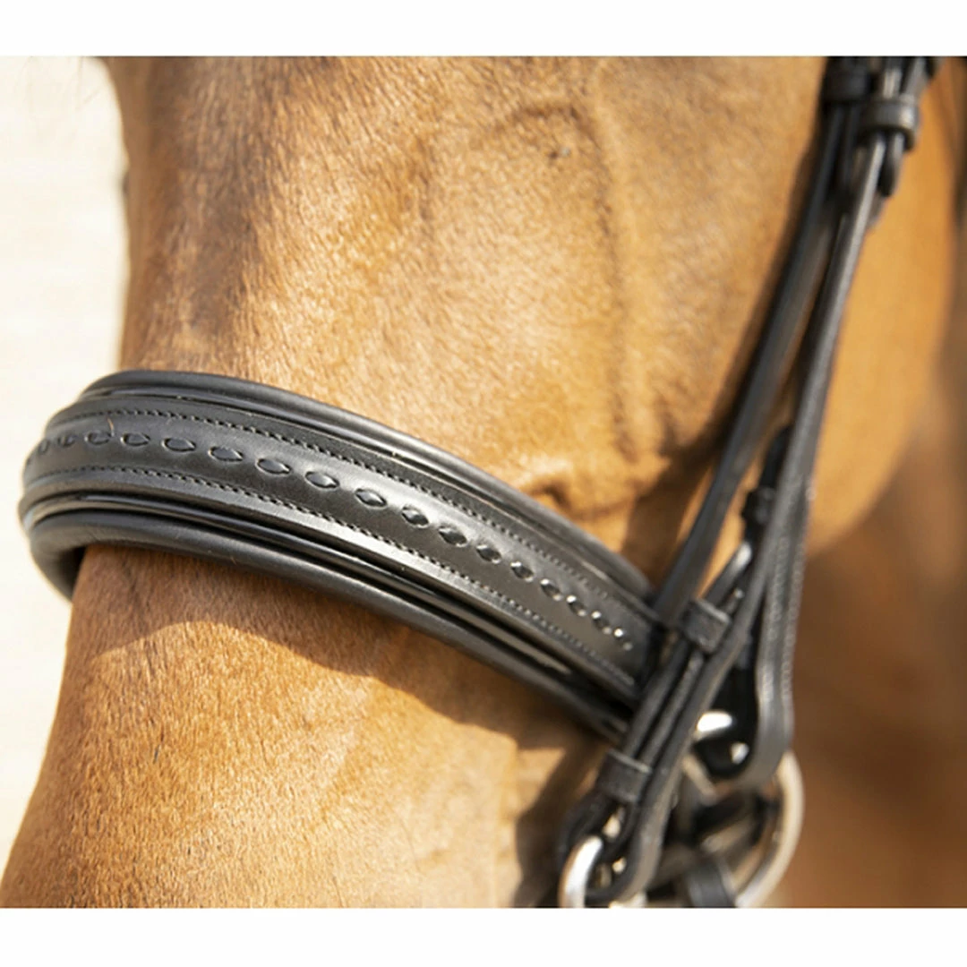 Discount 🎁 French Equestrian English Bridles Penelope Saddle Stitch Double Bridle 🎉 4 French Equestrian English Bridles Penelope Saddle Stitch Double Bridle