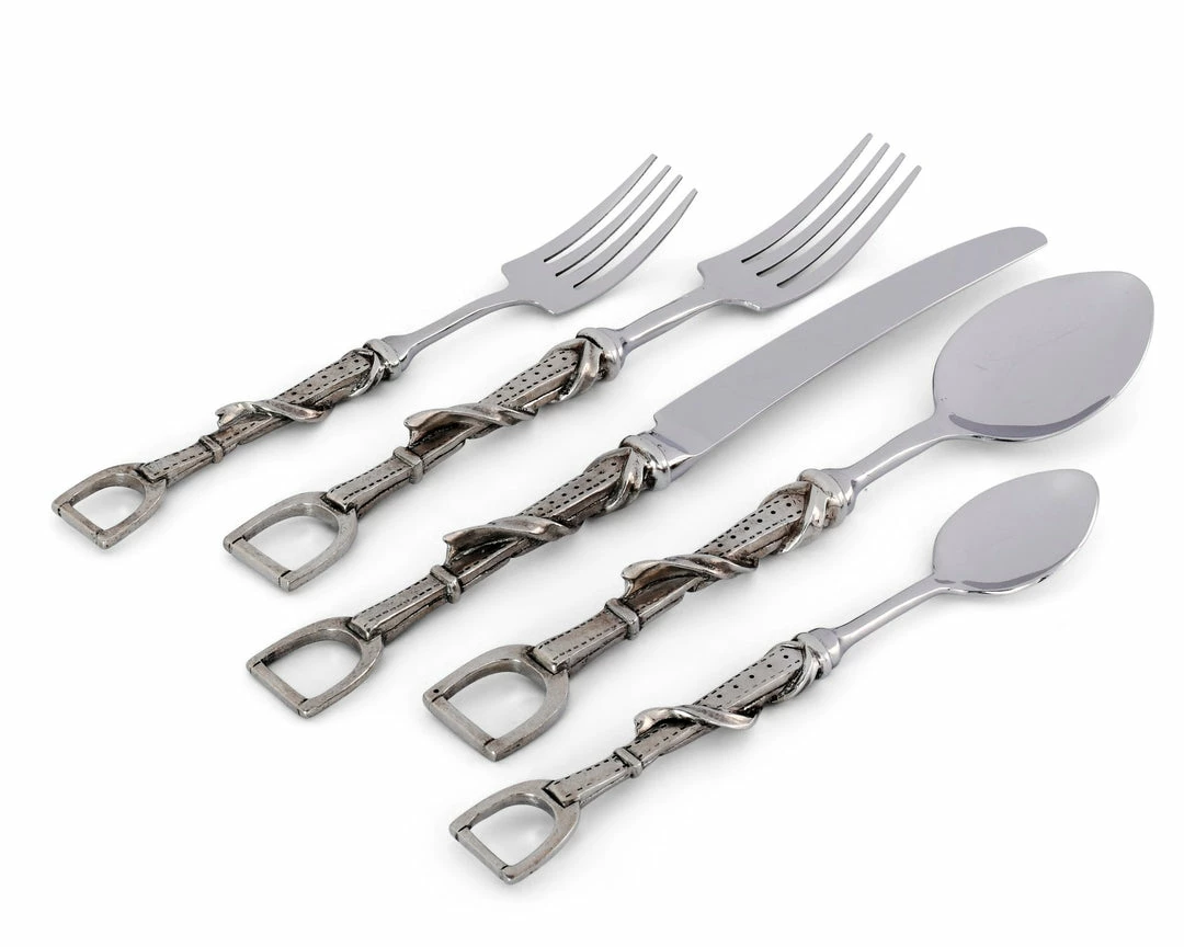Budget ⭐ Equestrian Decor Arthur Court Stirrup Flatware 😉 3 Equestrian Decor Arthur Court Stirrup Flatware