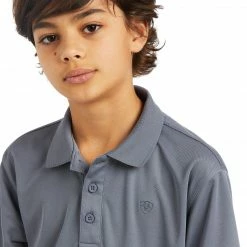 Discount 🛒 Children's Tops Ariat Boy's Tek Polo 🤩 10 Children's Tops Ariat Boy's Tek Polo