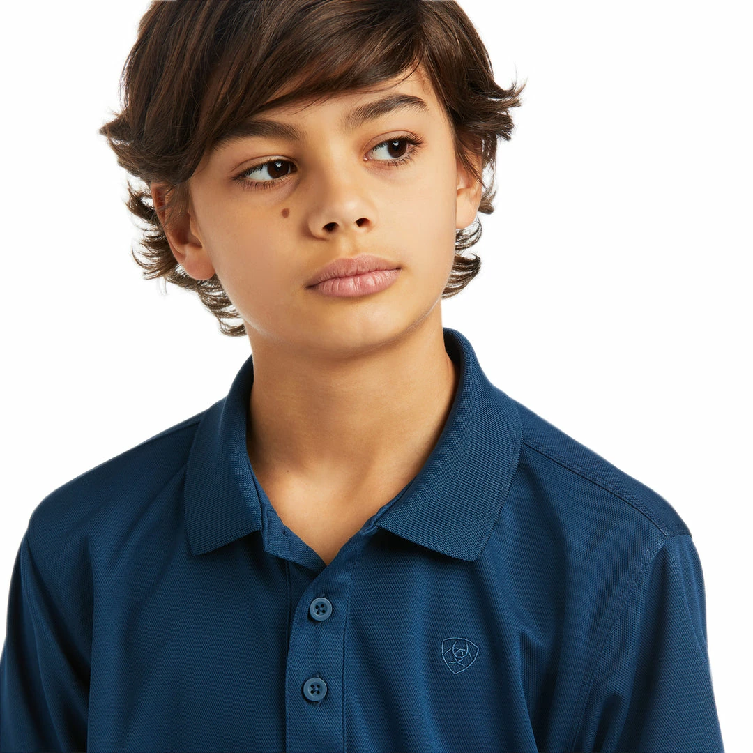 Discount 🛒 Children's Tops Ariat Boy's Tek Polo 🤩 8 Children's Tops Ariat Boy's Tek Polo