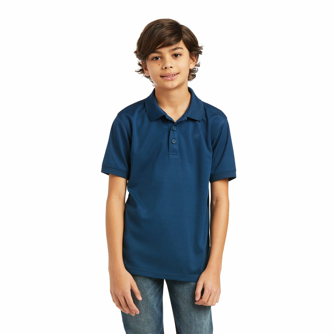Discount 🛒 Children's Tops Ariat Boy's Tek Polo 🤩 6 Children's Tops Ariat Boy's Tek Polo