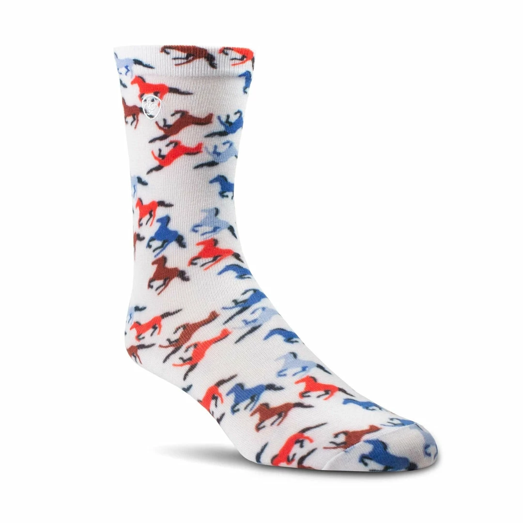 Coupon 😉 Horse 🥾 Boots & Wraps Ariat Novelty Crew Sock 🔥 6 Horse Boots & Wraps Ariat Novelty Crew Sock