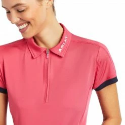 Budget 🔥 Shirts & Tops Ariat 👩 Women's Bandera 1/4 Zip Short Sleeve Polo 👚 Shirt 👏 15 Shirts & Tops Ariat Women's Bandera 1/4 Zip Short Sleeve Polo Shirt