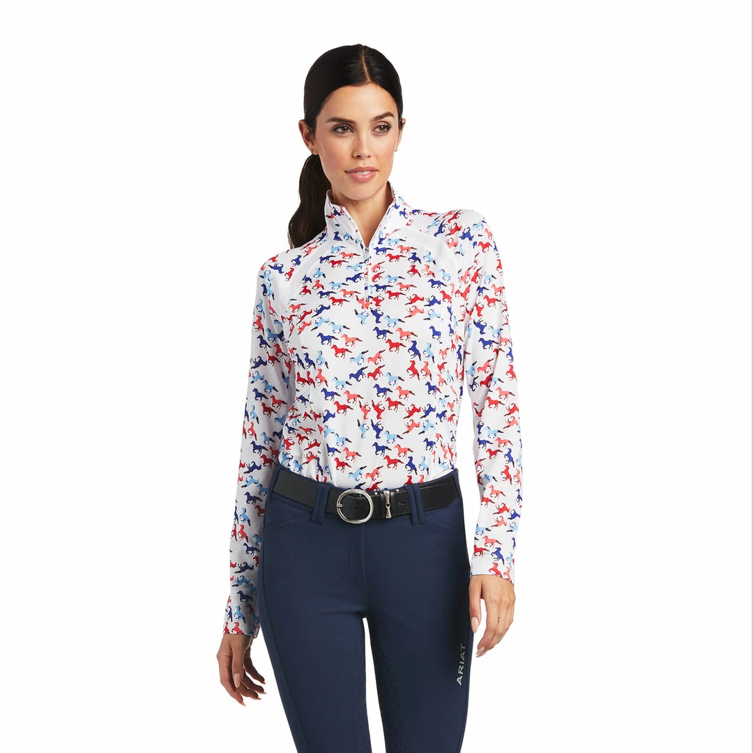 Best Pirce 🎁 Baselayers Ariat 👩 Women's Sunstopper 2.0 1/4 Zip Baselayer Long Sleeve ❤️ 3 Baselayers Ariat Women's Sunstopper 2.0 1/4 Zip Baselayer Long Sleeve