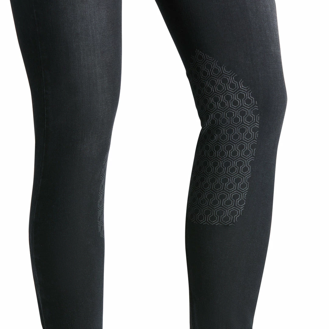 Wholesale ✨ Ariat 👩 Women's Halo Denim Knee Patch Breech Breeches ❤️ 9 Ariat Women's Halo Denim Knee Patch Breech Breeches