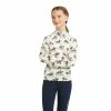 Children's Tops Ariat Youth Sunstopper 2.0 1/4 Zip Baselayer Print