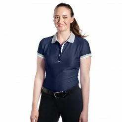 Hot Sale 🤩 Hannah Childs 👩 Women's Kaley Short Sleeve Polo-Sale ❤️ 12 Hannah Childs Women's Kaley Short Sleeve Polo-Sale