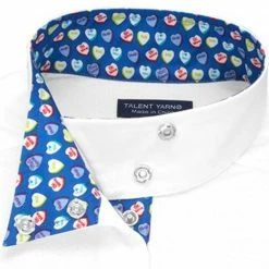 Show Shirts Essex Classics Girls "Hearts" Talent Yarn Wrap Collar Long Sleeve Show Shirt