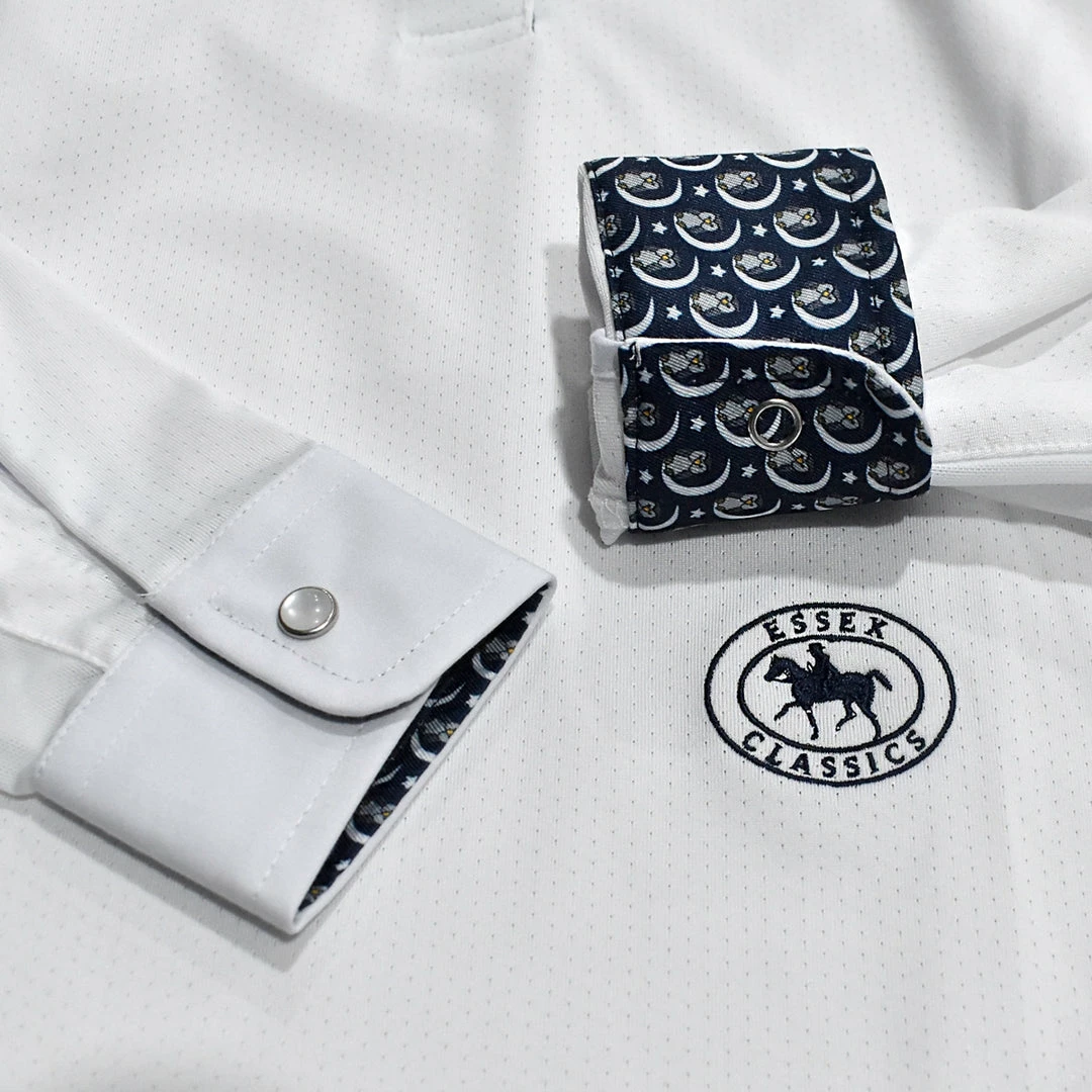 Flash Sale 🥰 Show 👚 Shirts Essex Classics Ladies "Owls" Talent Yarn Wrap Collar Long Sleeve Show 👚 Shirt 😉 6 Show Shirts Essex Classics Ladies "Owls" Talent Yarn Wrap Collar Long Sleeve Show Shirt