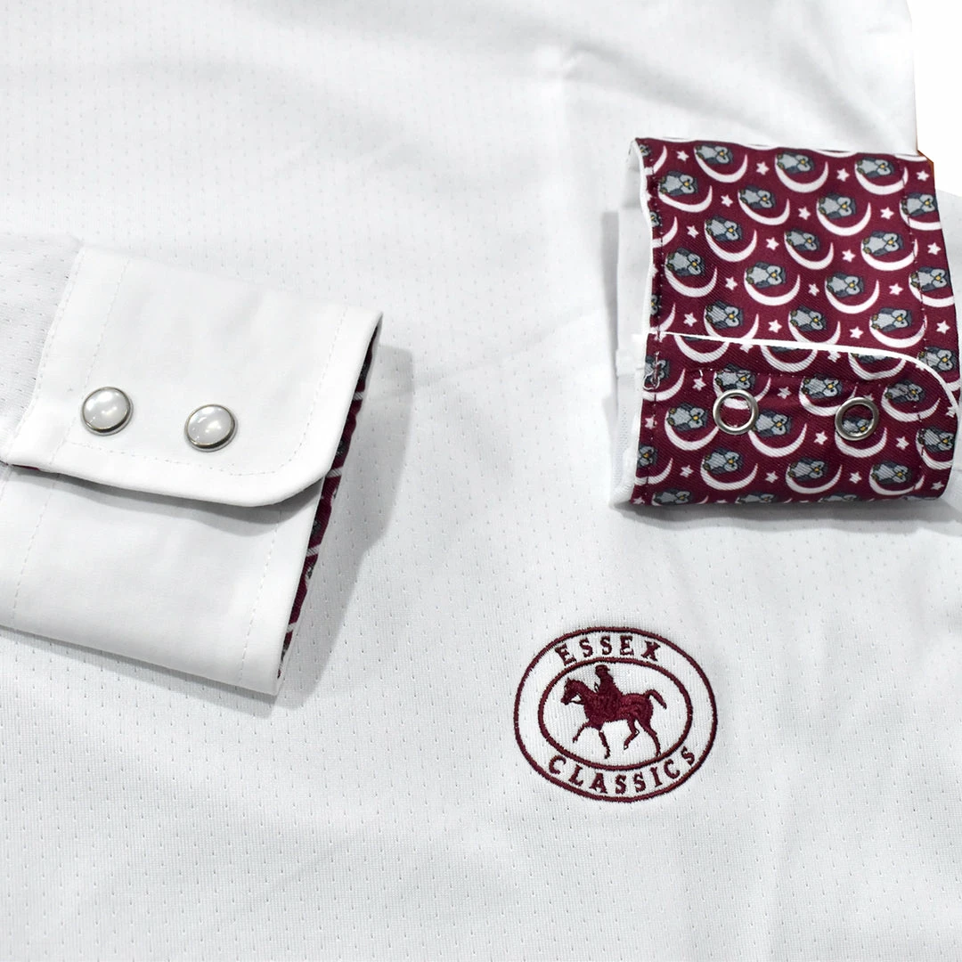 Flash Sale 🥰 Show 👚 Shirts Essex Classics Ladies "Owls" Talent Yarn Wrap Collar Long Sleeve Show 👚 Shirt 😉 8 Show Shirts Essex Classics Ladies "Owls" Talent Yarn Wrap Collar Long Sleeve Show Shirt