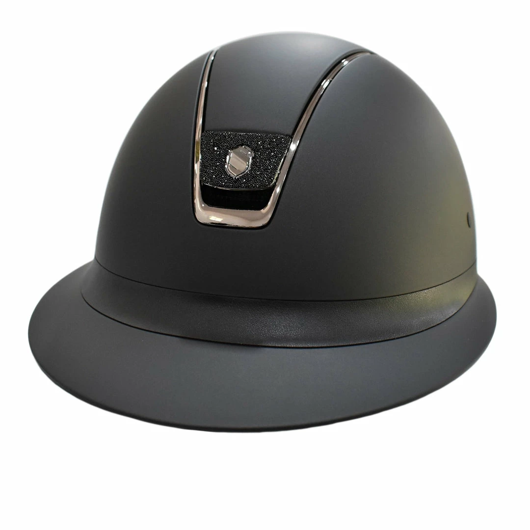 Coupon 💯 Samshield Custom Miss Shield Matte Black Chrome Black Blazon Crystal Helmet 🔥 9 Samshield Custom Miss Shield Matte Black Chrome Black Blazon Crystal Helmet