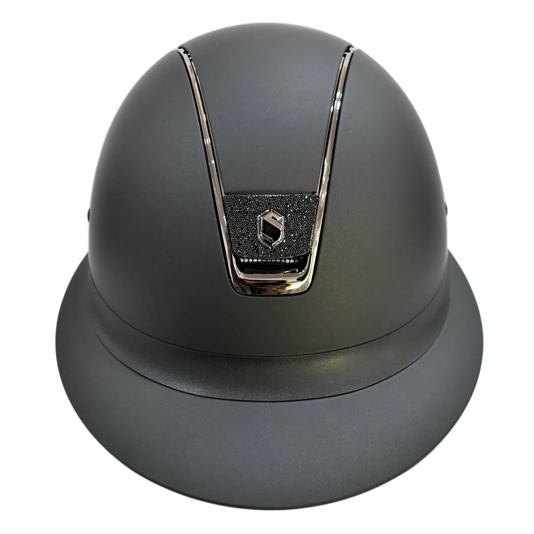 Coupon 💯 Samshield Custom Miss Shield Matte Black Chrome Black Blazon Crystal Helmet 🔥 7 Samshield Custom Miss Shield Matte Black Chrome Black Blazon Crystal Helmet