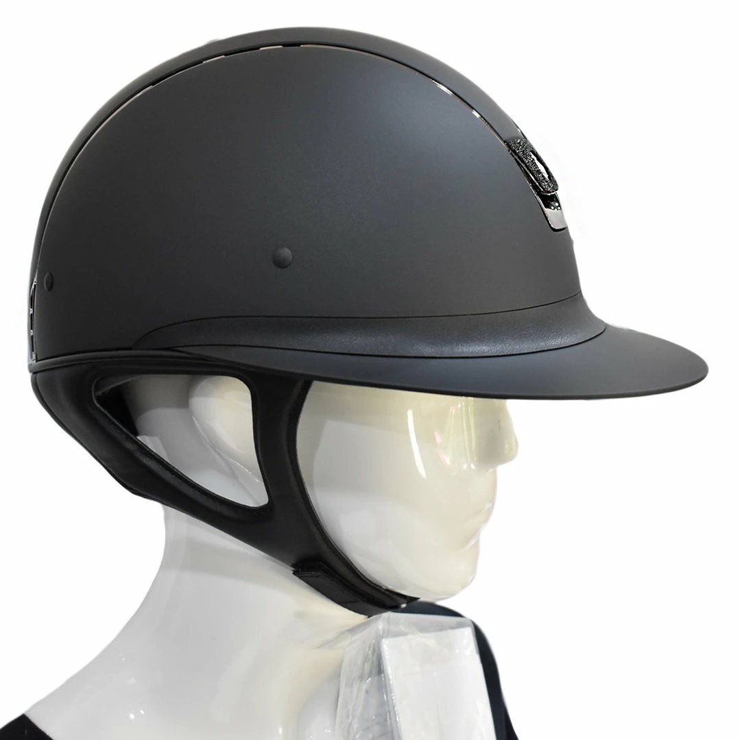 Coupon 💯 Samshield Custom Miss Shield Matte Black Chrome Black Blazon Crystal Helmet 🔥 21 Samshield Custom Miss Shield Matte Black Chrome Black Blazon Crystal Helmet