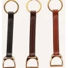 Equestrian Decor Tory Leather Stirrup Key Fob