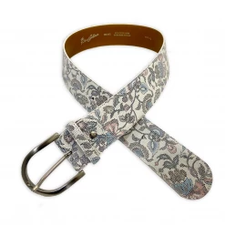 Equestrian Accessories Tailored Sportsman Fleur Blue Leather Belt