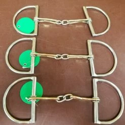 FHT Custom Made Bits Horse Bits Custom Made Tear Drop Dee Ring Snaffle