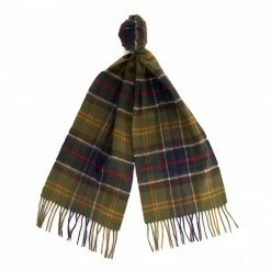 Barbour Merino Cashmere Tartan Scarf Equestrian Outerwear