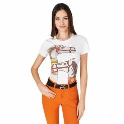 Casual Wear Vestrum Women's Bruges T-Shirt With Equestrian Print