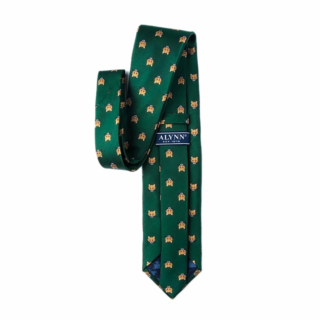 Buy ๐ Wild Attire Inc. Stone Cold Fox Green Silk Tie Equestrian Accessories ๐ 3 Wild Attire Inc. Stone Cold Fox Green Silk Tie Equestrian Accessories