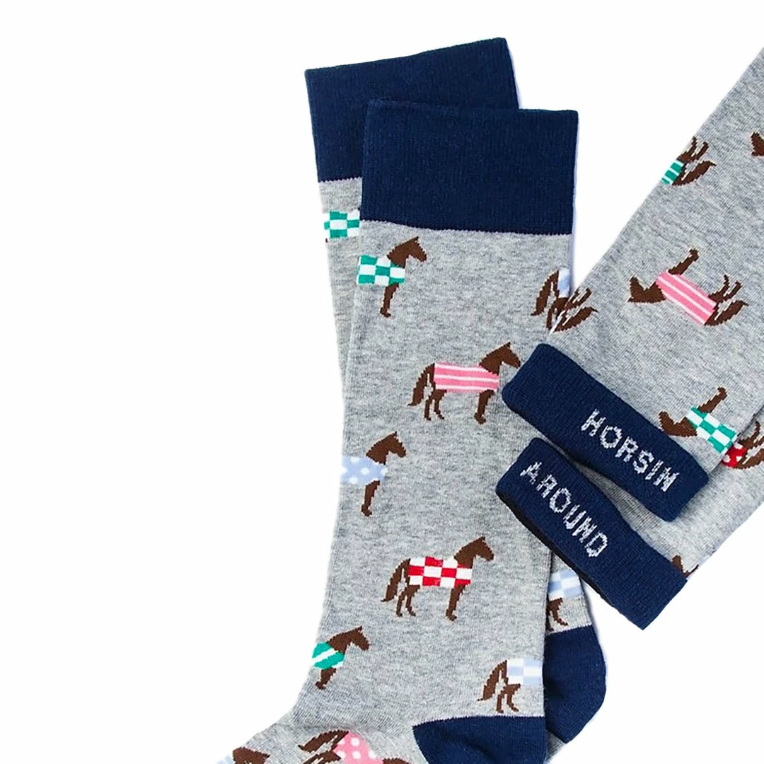 Wholesale ⌛ Wild Attire Inc. Horsin' Around Carded Cotton 🧦 Socks ✨ 4 Wild Attire Inc. Horsin' Around Carded Cotton Socks