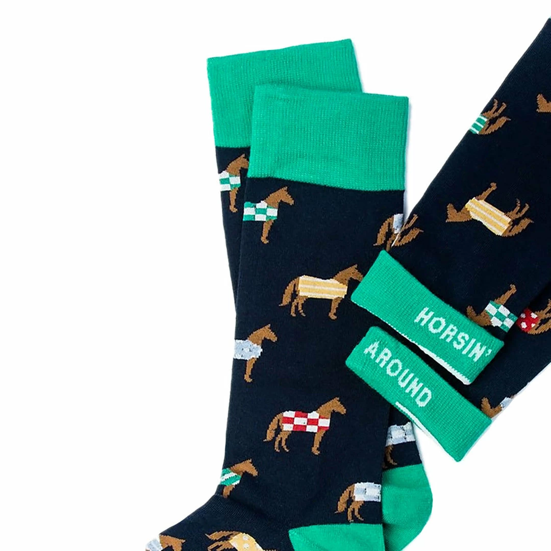 Wholesale ⌛ Wild Attire Inc. Horsin' Around Carded Cotton 🧦 Socks ✨ 6 Wild Attire Inc. Horsin' Around Carded Cotton Socks