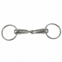 Jacks Mfg Horse Bits Hollow Mouth Loose Ring Snaffle Bit